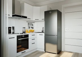 Кухонный гарнитур Белый Глянец 2200*1000 (Стол. 26мм) в Глазове - glazov.mebel24.online | фото 1