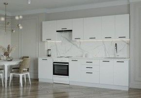 Кухонный гарнитур Белый Глянец 3000 (Стол. 38мм) в Глазове - glazov.mebel24.online | фото 1