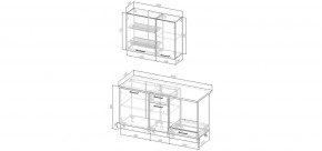 Кухонный гарнитур Каппучино 1600 (Стол. 26мм) в Глазове - glazov.mebel24.online | фото 2