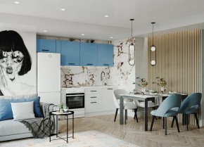 Кухонный гарнитур Капри 2550 (Стол. 38мм) в Глазове - glazov.mebel24.online | фото 1