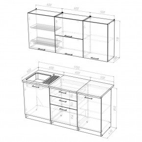Кухонный гарнитур Лира Экстра 1700 в Глазове - glazov.mebel24.online | фото 4