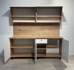 Кухонный гарнитур «Монако» 2.0 м Серия 2 МДФ с фрезеровкой (Дуб Золотой/Графит) в Глазове - glazov.mebel24.online | фото 7