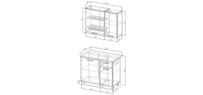 Кухонный гарнитур Санторини 1000 (Стол. 38мм) в Глазове - glazov.mebel24.online | фото 3