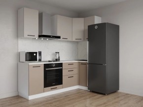 Кухонный гарнитур угловой Каппучино 2200*1000 (Стол. 26мм) в Глазове - glazov.mebel24.online | фото