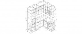 Кухонный гарнитур угловой Капри 2200*1700 (Стол. 26мм) в Глазове - glazov.mebel24.online | фото 2