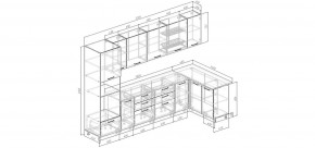 Кухонный гарнитур угловой Капри 3200х1400 (Стол. 38мм) в Глазове - glazov.mebel24.online | фото 2