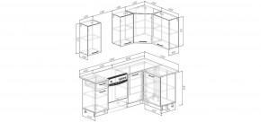 Кухонный гарнитур угловой Смоки 2000*1200 (Стол. 238 мм) в Глазове - glazov.mebel24.online | фото 2