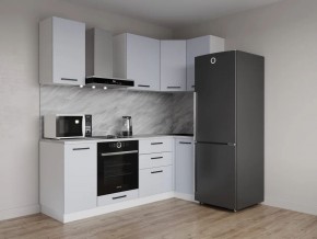 Кухонный гарнитур угловой Смоки 2200*1000 (Стол. 26мм) в Глазове - glazov.mebel24.online | фото 1