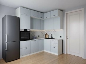 Кухонный гарнитур угловой Смоки 2200*1700 (Стол. 38мм) в Глазове - glazov.mebel24.online | фото