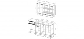 Кухонный гарнитур Умбра 1200 (Стол. 38мм) в Глазове - glazov.mebel24.online | фото 2