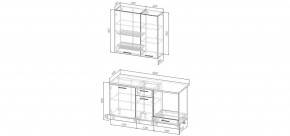 Кухонный гарнитур Умбра 1600 h950 (Стол. 38мм) в Глазове - glazov.mebel24.online | фото 2