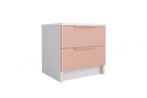 ЛАВИС ТД 400.1 Тумба (белый/персик софт/ручка золотая) в Глазове - glazov.mebel24.online | фото