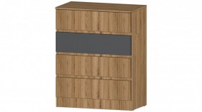 ЛЕНОРА Комод 4 ящика (графит) в Глазове - glazov.mebel24.online | фото