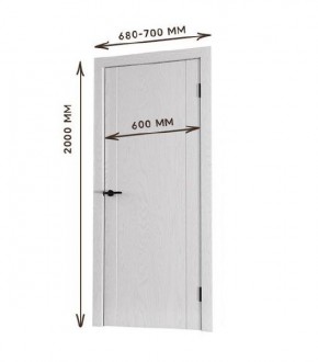 Межкомнатная дверь Bolivar Каньон браун (комплект) 600 в Глазове - glazov.mebel24.online | фото