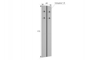 МЕРСИ Прихожая (модульная) графит в Глазове - glazov.mebel24.online | фото 2