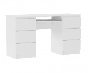 МОРИ МС-2 Стол 6 ящиков (белый) в Глазове - glazov.mebel24.online | фото 2
