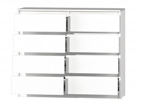 МС "Хилтон" Комод №3 1200 (8 ящ.) белый текстурный в Глазове - glazov.mebel24.online | фото 3