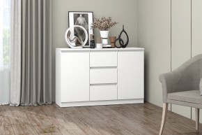МС "Хилтон" Комод №4 1200 (белый текстурный) в Глазове - glazov.mebel24.online | фото