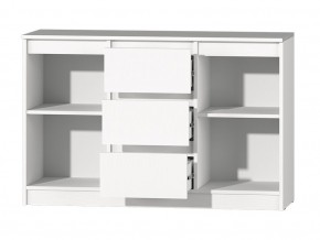 МС "Хилтон" Комод №4 1200 (белый текстурный) в Глазове - glazov.mebel24.online | фото 3