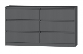 МС "Хилтон" Комод №5 1400 (6 ящ.) графит в Глазове - glazov.mebel24.online | фото 2