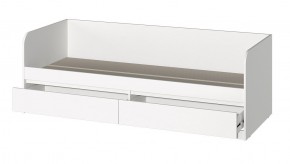 МС "Хилтон" Кровать 0,8 (Белый текстурный) в Глазове - glazov.mebel24.online | фото 2