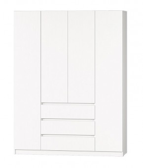 МС "Хилтон" Шкаф №1 1600 (Белый текстурный) в Глазове - glazov.mebel24.online | фото 2