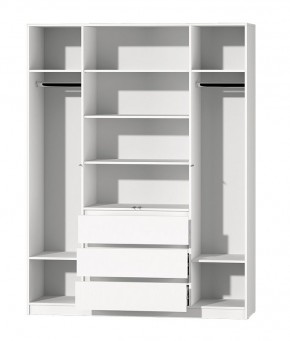 МС "Хилтон" Шкаф №1 1600 (Белый текстурный) в Глазове - glazov.mebel24.online | фото 3