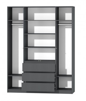 МС "Хилтон" Шкаф №1 1600 (Графит) в Глазове - glazov.mebel24.online | фото 3