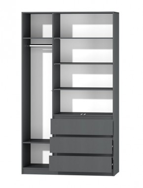 МС "Хилтон" Шкаф №2 1200 (Графит) в Глазове - glazov.mebel24.online | фото 3