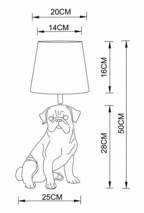 Настольная лампа декоративная Arte Lamp Bobby A1512LT-1WH в Глазове - glazov.mebel24.online | фото 2