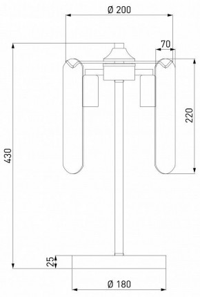 Настольная лампа декоративная Eurosvet Claire 01170/3 золото в Глазове - glazov.mebel24.online | фото 3