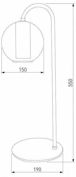 Настольная лампа декоративная Eurosvet Cobble 80508/1 дымчатый в Глазове - glazov.mebel24.online | фото 2
