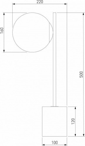 Настольная лампа декоративная Eurosvet Marbella 01157/1 черный в Глазове - glazov.mebel24.online | фото 3