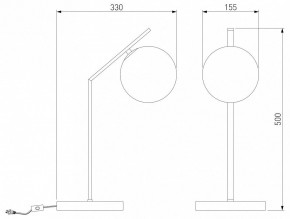Настольная лампа декоративная Eurosvet Shape 01213/1 хром в Глазове - glazov.mebel24.online | фото 3