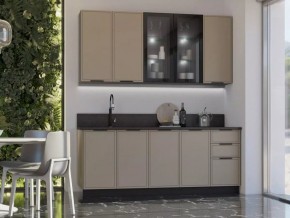НИКОЛЬ Кухонный гарнитур 2000/900 (Холст Латте) в Глазове - glazov.mebel24.online | фото