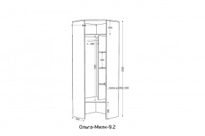 ОЛЬГА-МИЛК 9.2 Шкаф угловой с зеркалом в Глазове - glazov.mebel24.online | фото 2