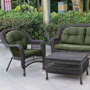Плетеный комплект для отдыха LV-520BG Brown/Green в Глазове - glazov.mebel24.online | фото 3