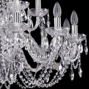 Подвесная люстра Bohemia Ivele Crystal 1402 1402/12+6/300/2d/Ni в Глазове - glazov.mebel24.online | фото 2