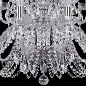 Подвесная люстра Bohemia Ivele Crystal 1402 1402/12+6/300/2d/Ni в Глазове - glazov.mebel24.online | фото 3