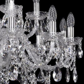 Подвесная люстра Bohemia Ivele Crystal 1411 1411/12+6/300/Ni в Глазове - glazov.mebel24.online | фото 2