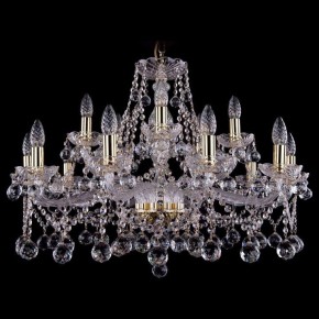 Подвесная люстра Bohemia Ivele Crystal 1413 1413/10+5/300/G/Balls в Глазове - glazov.mebel24.online | фото