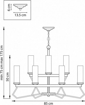 Подвесная люстра Lightstar Flume 723125 в Глазове - glazov.mebel24.online | фото 3