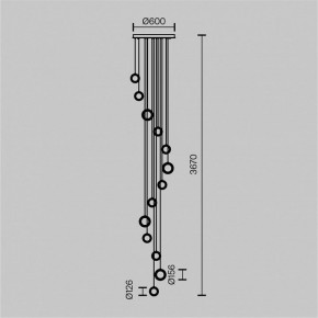 Подвесная люстра Maytoni Pharao MOD361PL-L58BS3K в Глазове - glazov.mebel24.online | фото 4