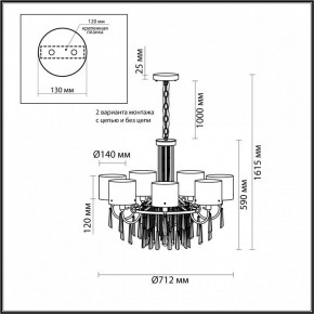 Подвесная люстра Odeon Light Nicole 4886/7 в Глазове - glazov.mebel24.online | фото 7