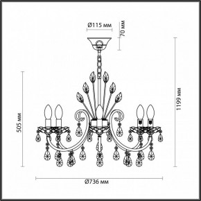 Подвесная люстра Odeon Light Versia 4977/8 в Глазове - glazov.mebel24.online | фото 6
