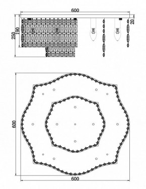 Потолочная люстра Maytoni Dune DIA005CL-10CH в Глазове - glazov.mebel24.online | фото 2