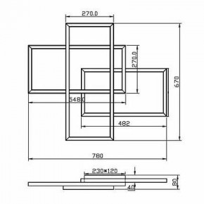 Потолочная люстра Maytoni Line MOD016CL-L80BK в Глазове - glazov.mebel24.online | фото 2