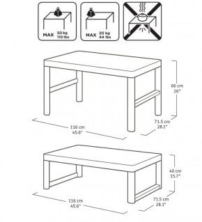 Раскладной стол Лион с регулируемой высотой столешницы (Lyon rattan table) графит (h400/650) в Глазове - glazov.mebel24.online | фото 4