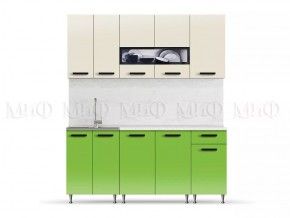 РИО-2 ЛДСП Кухонный гарнитур 1,8 м (Бежевый/Олива) в Глазове - glazov.mebel24.online | фото