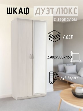 Шкаф 2-х створчатый Дуэт Люкс с зеркалом в Глазове - glazov.mebel24.online | фото 5